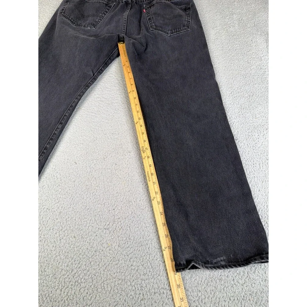 LEVI'S 501 Jeans Mens 38 x 30 Black Work Farm Streetwear Western Cowboy